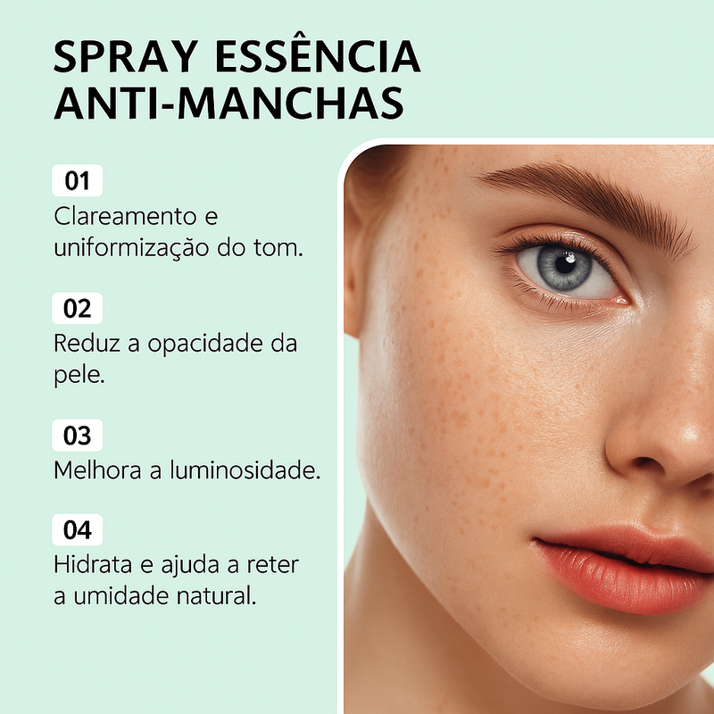 Spray Clareador Facial PureSkin – Uniformiza e Ilumina o Tom da Pele